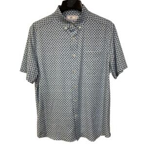 Southern Tide Intercoastal Men's Medium Skipjack Allover Print Polo SS Shirt